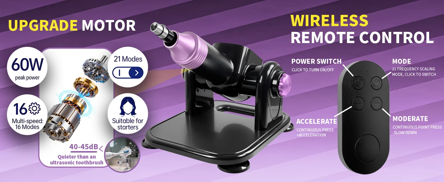Velqira COVE light Peak 60W motor, 21 thrusting patterns, 16 speed modes, and remote control